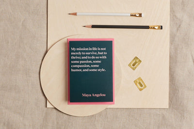 Maya Angelou Quote Greeting Card Greeting & Note Cards Black & Beech