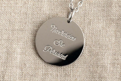 Nevertheless She Persisted Necklace Necklaces Black & Beech