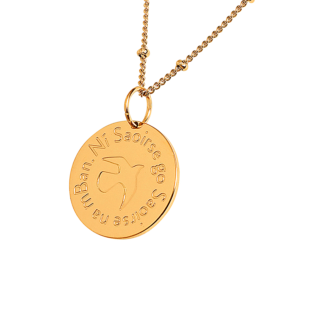 Ní Saoirse go Saoirse na mBan: There is no freedom until the freedom of women Necklaces Black & Beech