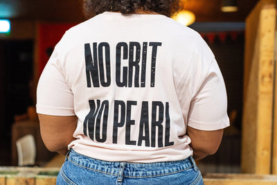 No Grit No Pearl Dusky Pink Organic Cotton T Shirt T-shirts Black & Beech