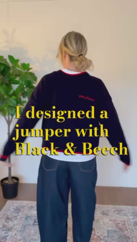 Kate Hiscox X Black & Beech Yes No Jumper