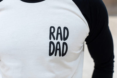 RAD DAD Baseball Shirt Black & Beech