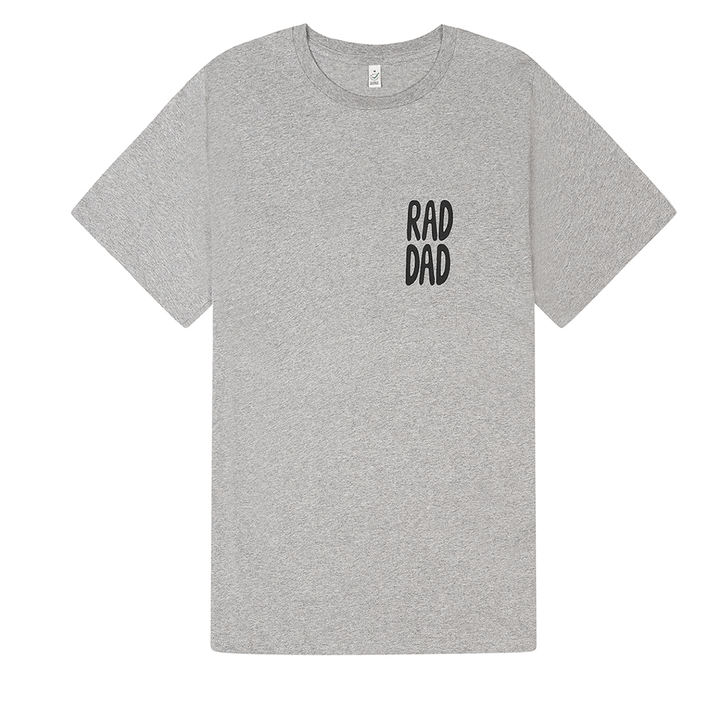 RAD DAD Coffee T-Shirt in Grey melange Men's T-Shirts Black & Beech