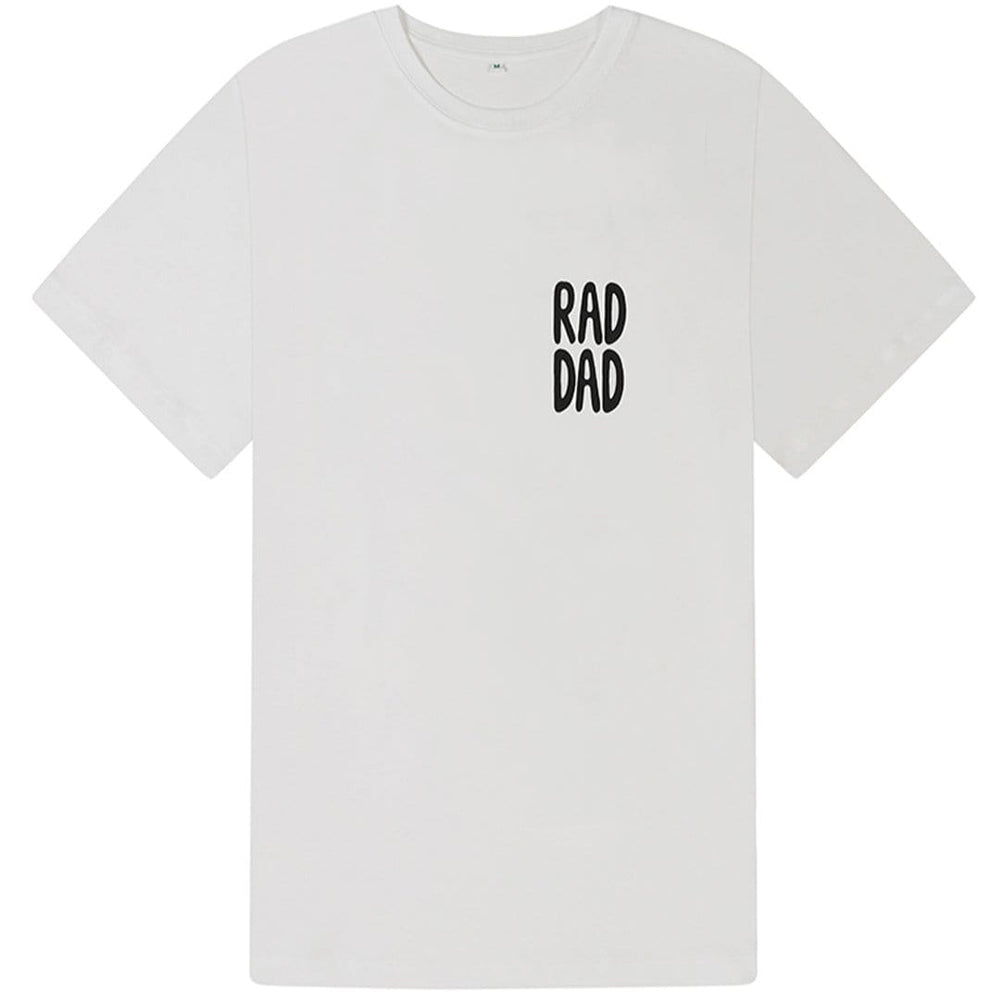 RAD DAD Coffee T-Shirt in White - Black & BeechS