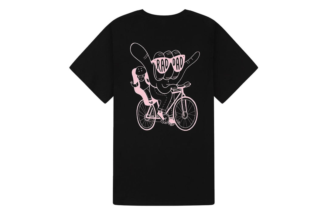 RAD DAD Cycles T-Shirt In Black Men's T-Shirts Black & Beech