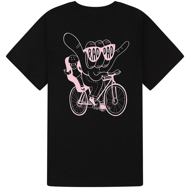 RAD DAD Cycles T-Shirt In Black Men's T-Shirts Black & Beech