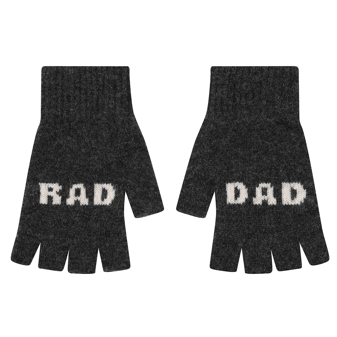 Rad Dad Mittens in Charcoal & Ecru Gloves & Mittens Black & Beech