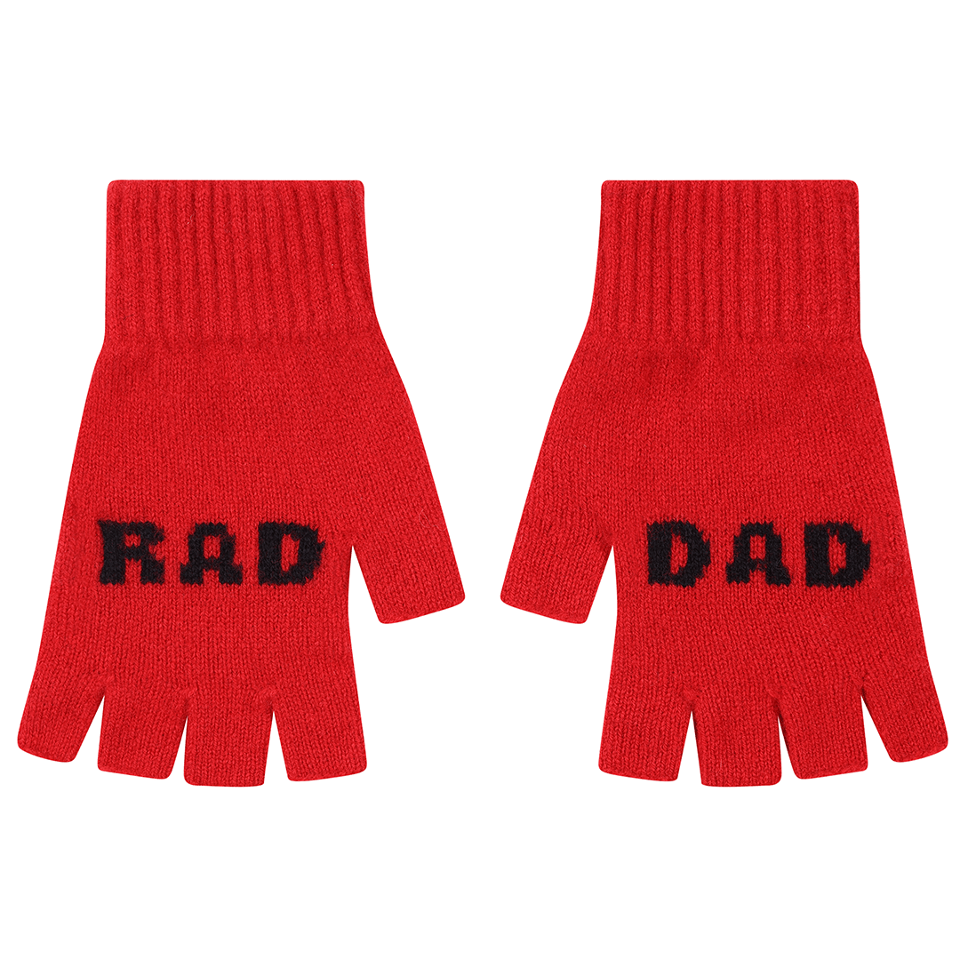 Rad Dad Mittens in Rouge & Navy Gloves & Mittens Black & Beech