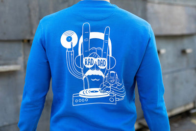 RAD DAD Music Sweatshirt In Royal Blue Sweatshirts Black & Beech