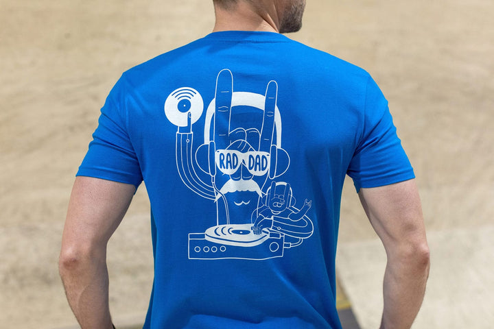 RAD DAD Music T-Shirt in Royal Blue T-shirts Black & Beech