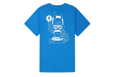 RAD DAD Music T-Shirt in Royal Blue T-shirts Black & Beech