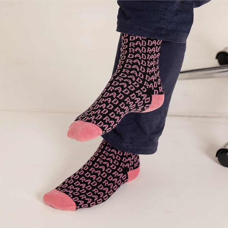 Rad Dad Socks Men's Socks Black & Beech