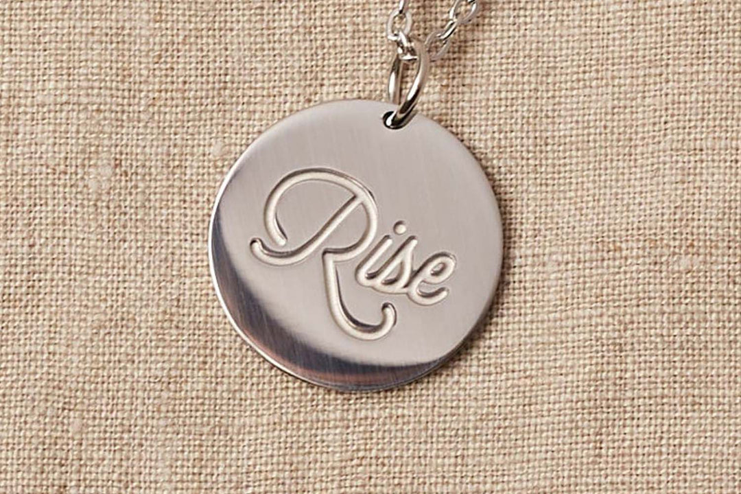 RISE Necklace in Silver by Black & Beech