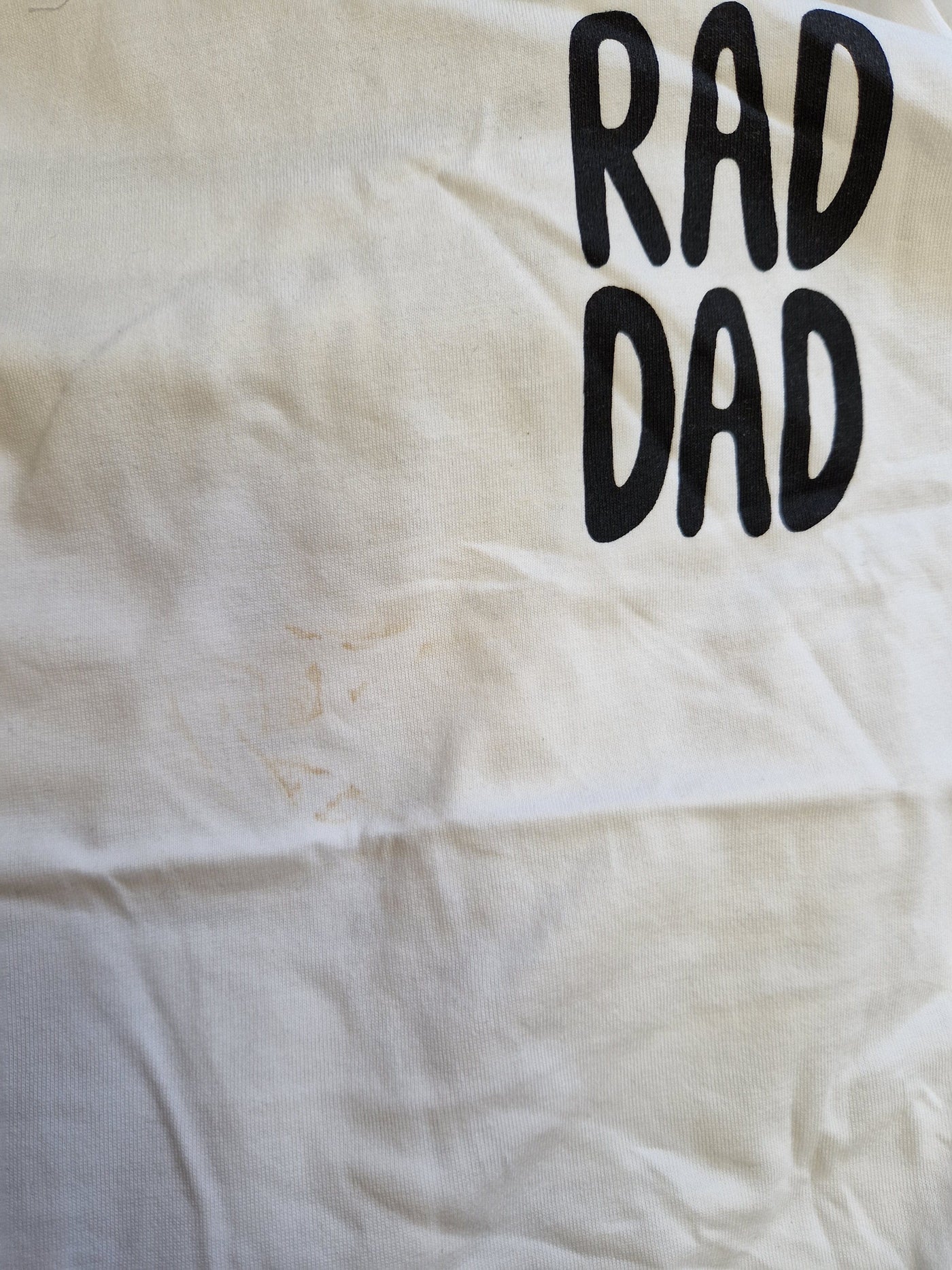 *SECONDS* RAD DAD T-Shirt in White T-shirts Black & Beech