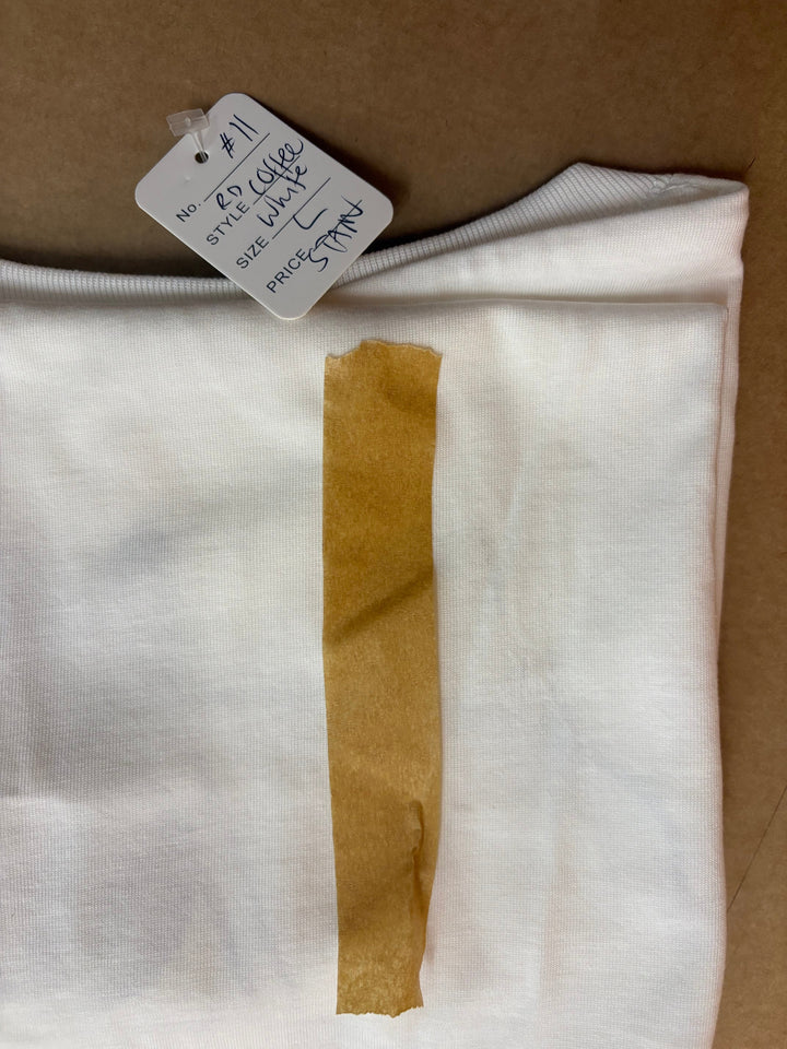 *SECONDS SALE* RAD DAD Coffee T-Shirt in White Black & Beech