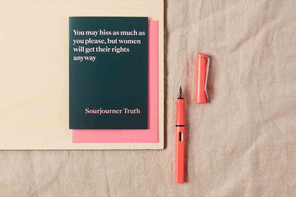 Sojourner Truth Quote Greeting Card Greeting & Note Cards Black & Beech