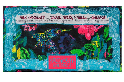 Sweet Nectar, Milk Chocolate with Wafer Pieces, Vanilla & Cinnamon Chocolate Arthouse Unlimited