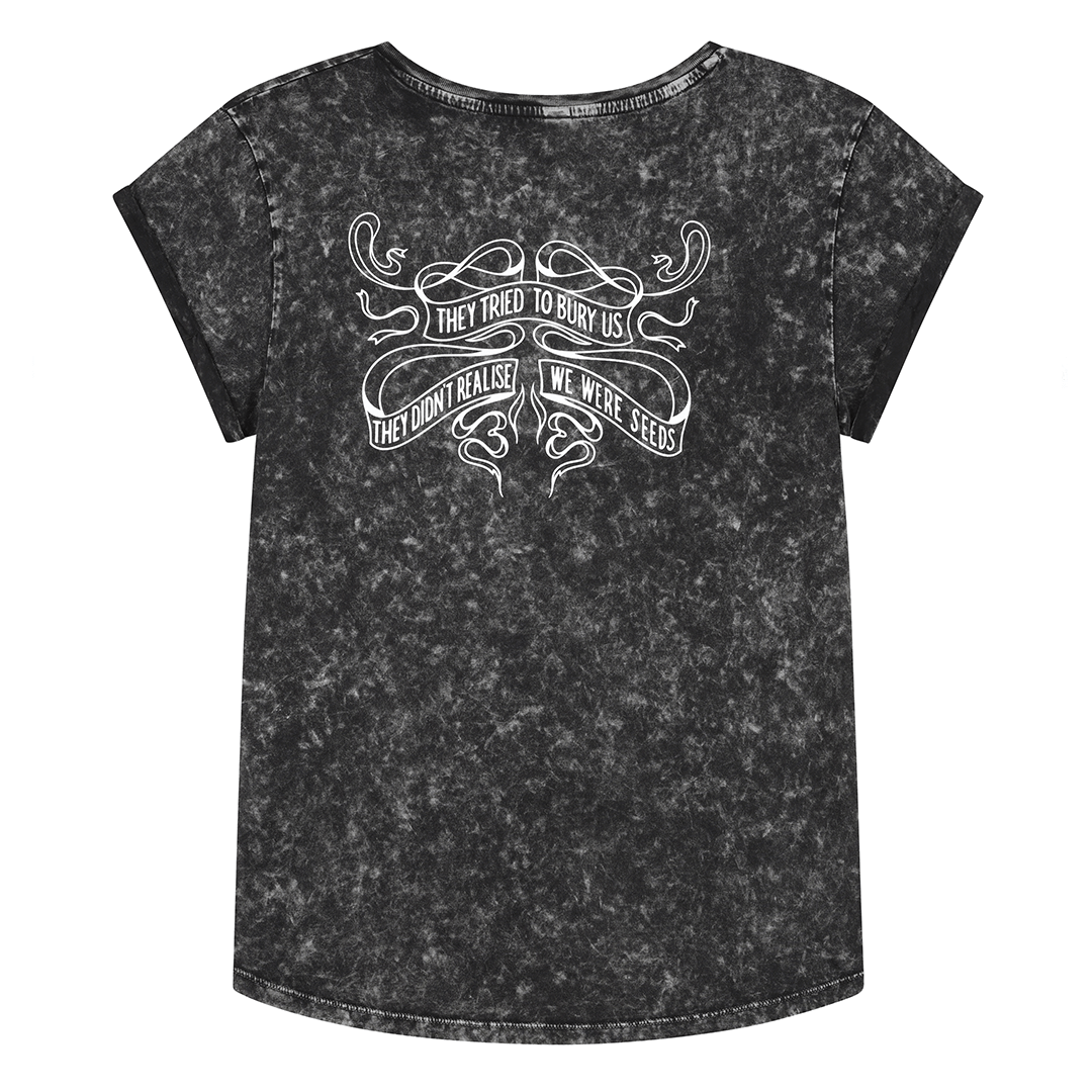They Tried to Bury Us Acid Black T-Shirt T-shirts Black & Beech