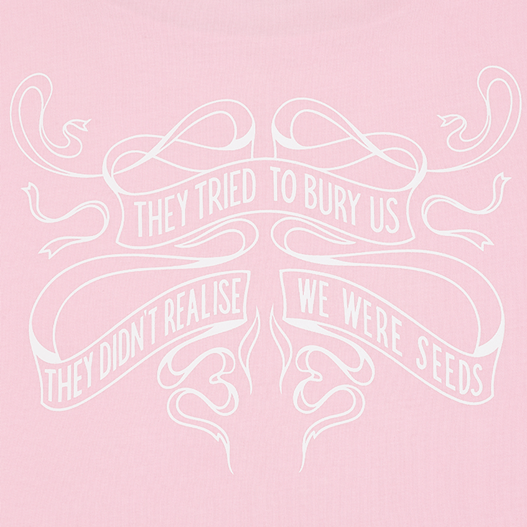 They Tried to Bury Us Stonewash Pink T-Shirt T-shirts Black & Beech