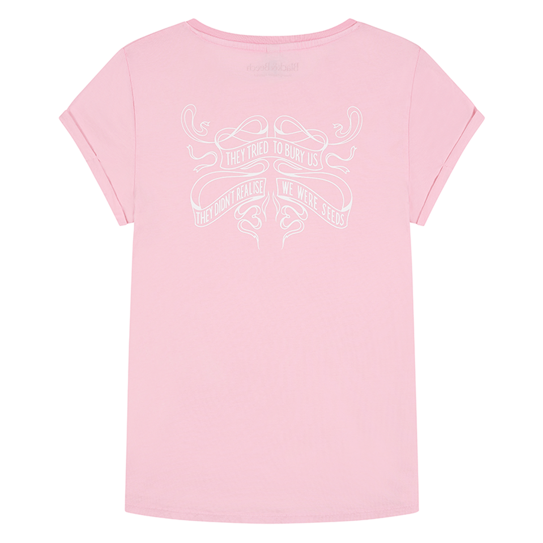 They Tried to Bury Us Stonewash Pink T-Shirt T-shirts Black & Beech