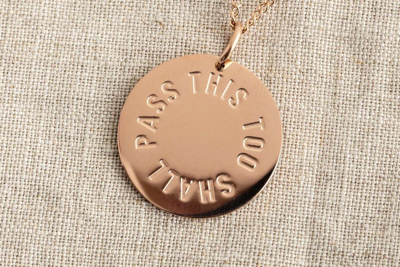 This Too Shall Pass Necklace Necklaces Black & Beech