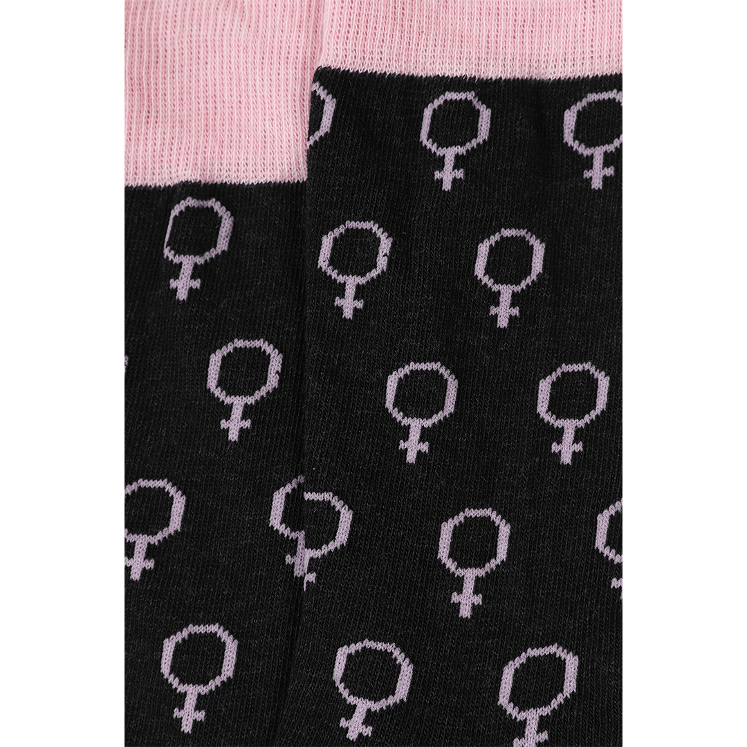 VENUS motif feminist socks Socks Black & Beech