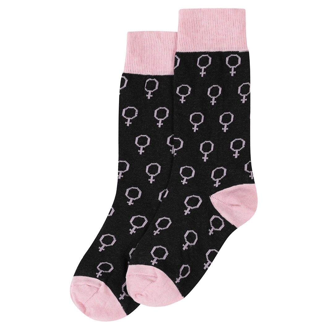 VENUS motif feminist socks Socks Black & Beech