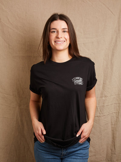 A Mothers Place is in the Resistance Black Tee Black & Beech