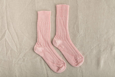 Alpaca Bed Socks Black & Beech