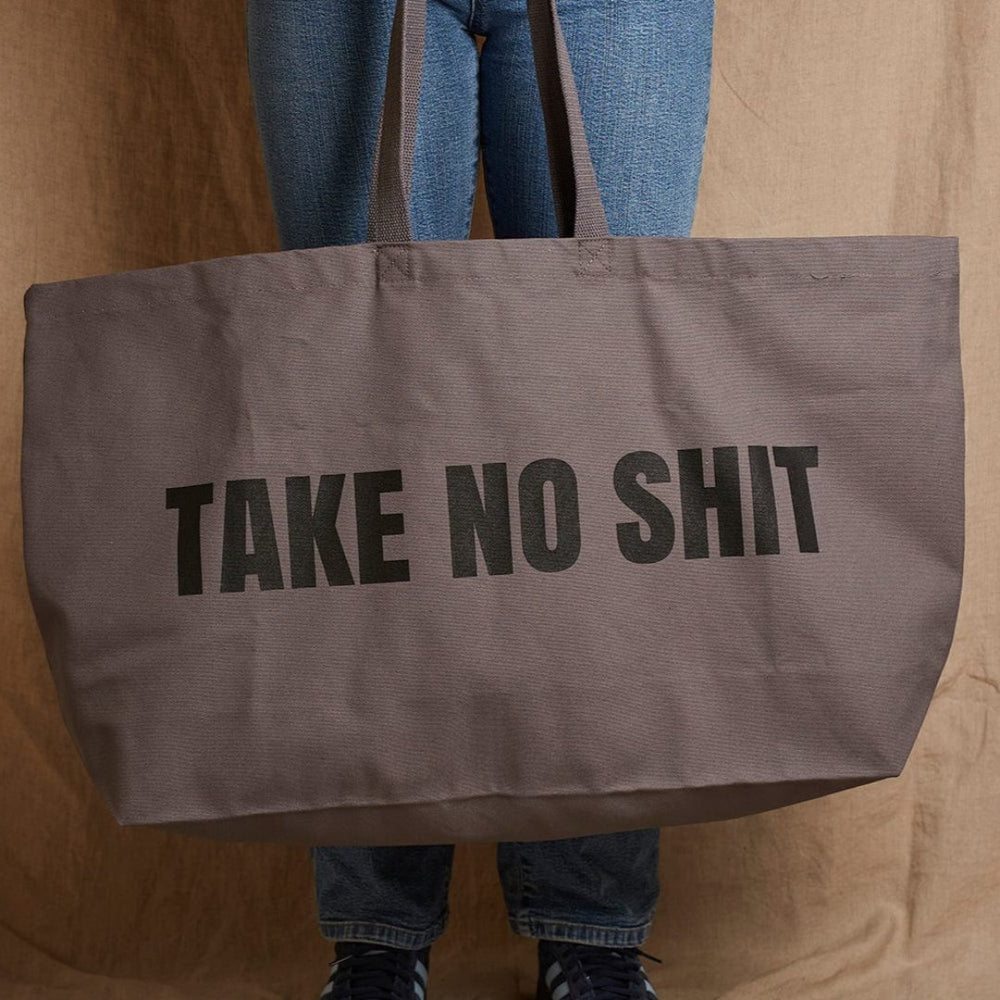 Do No Harm Take No Shit Massive Tote Bag - Black & BeechGrey & Black