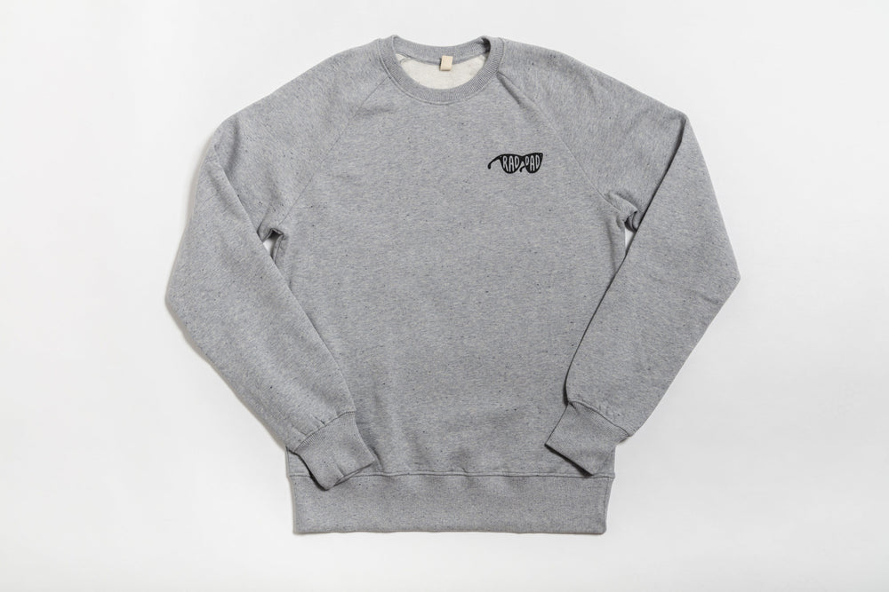 RAD DAD Cycles Sweatshirt &ndash; Grey Marl Black & Beech