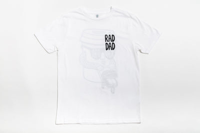 RAD DAD T-Shirt &ndash; White Black & Beech