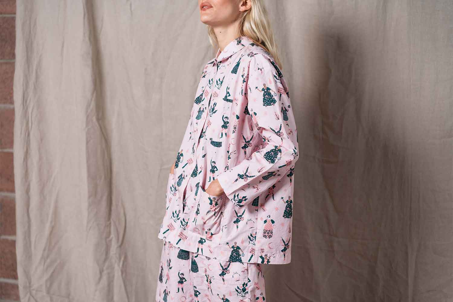 Sample Sale Product - Feminist Icon Pyjamas Black & Beech