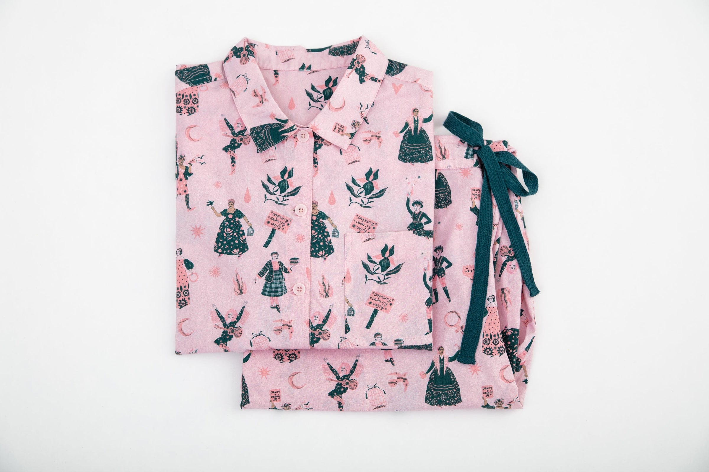 Sample Sale Product - Feminist Icon Pyjamas Black & Beech