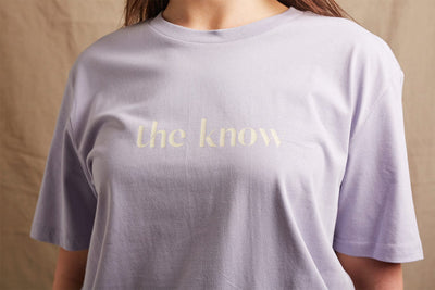 The Know Lavender T-Shirt Black & Beech